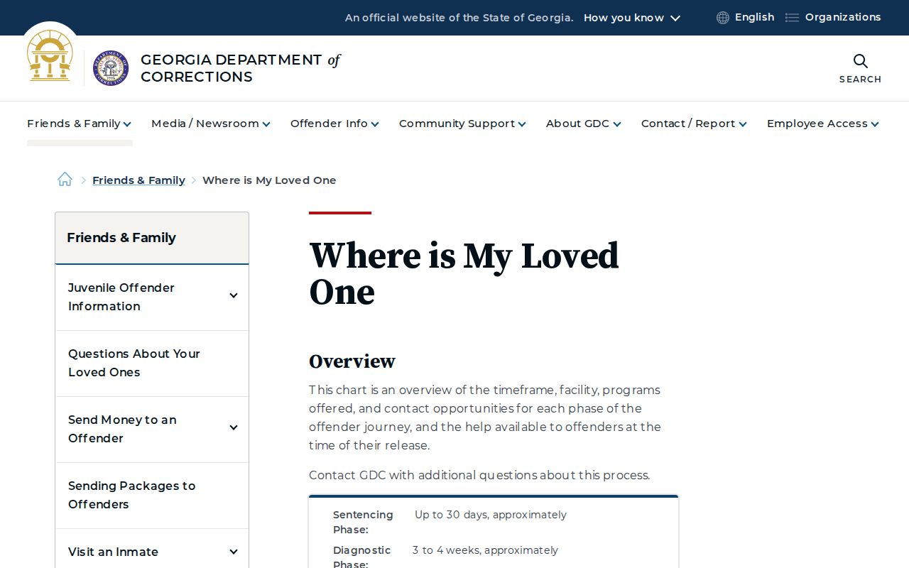 DeKalb County projected release date GDC custody timeline