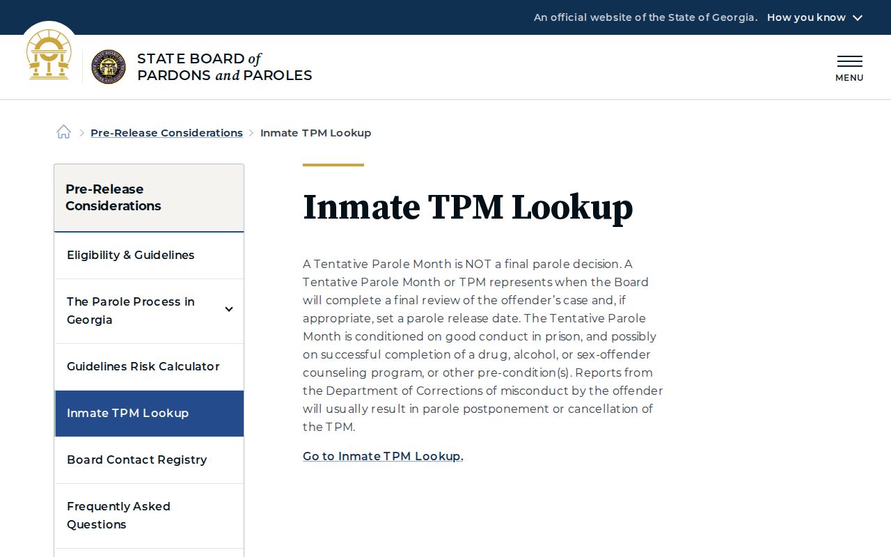 DeKalb County projected release date TPM explanation